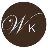 WK logo brown